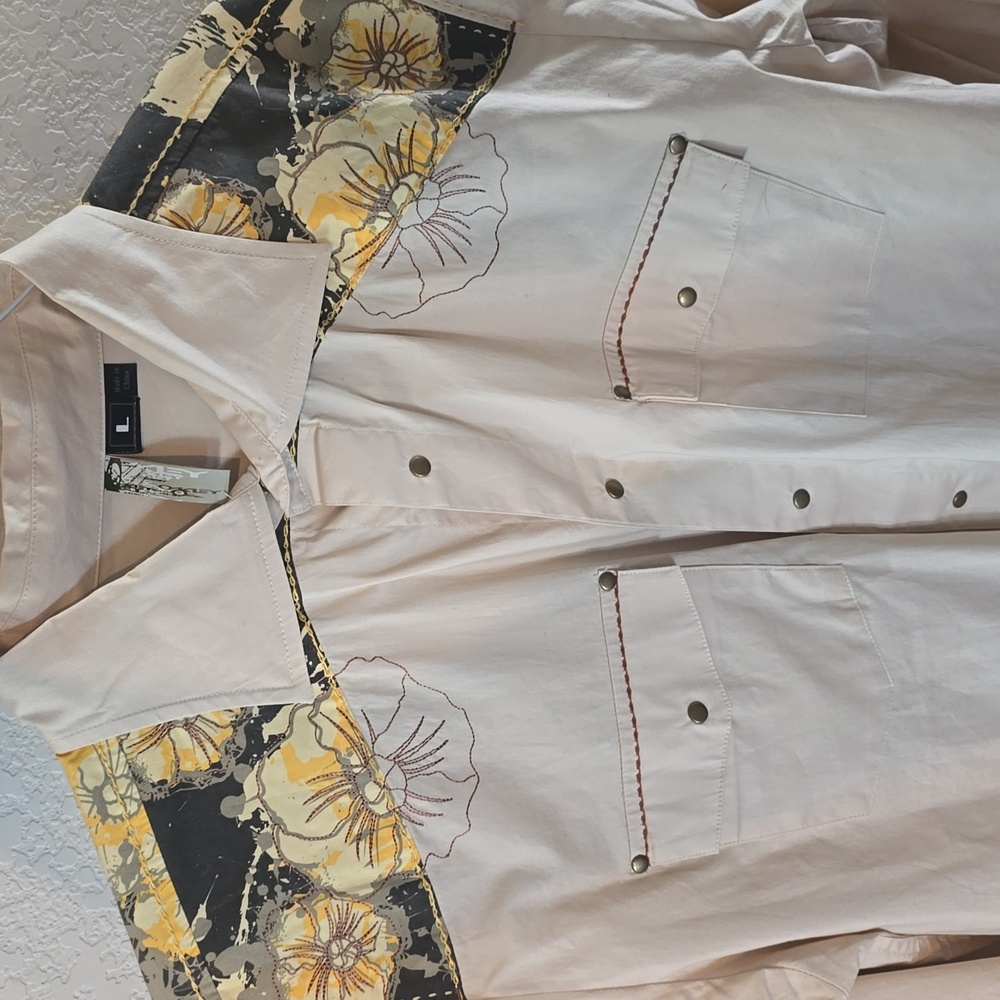 Oakley Snap Front, Long Sleeve, Western Shirt Size L